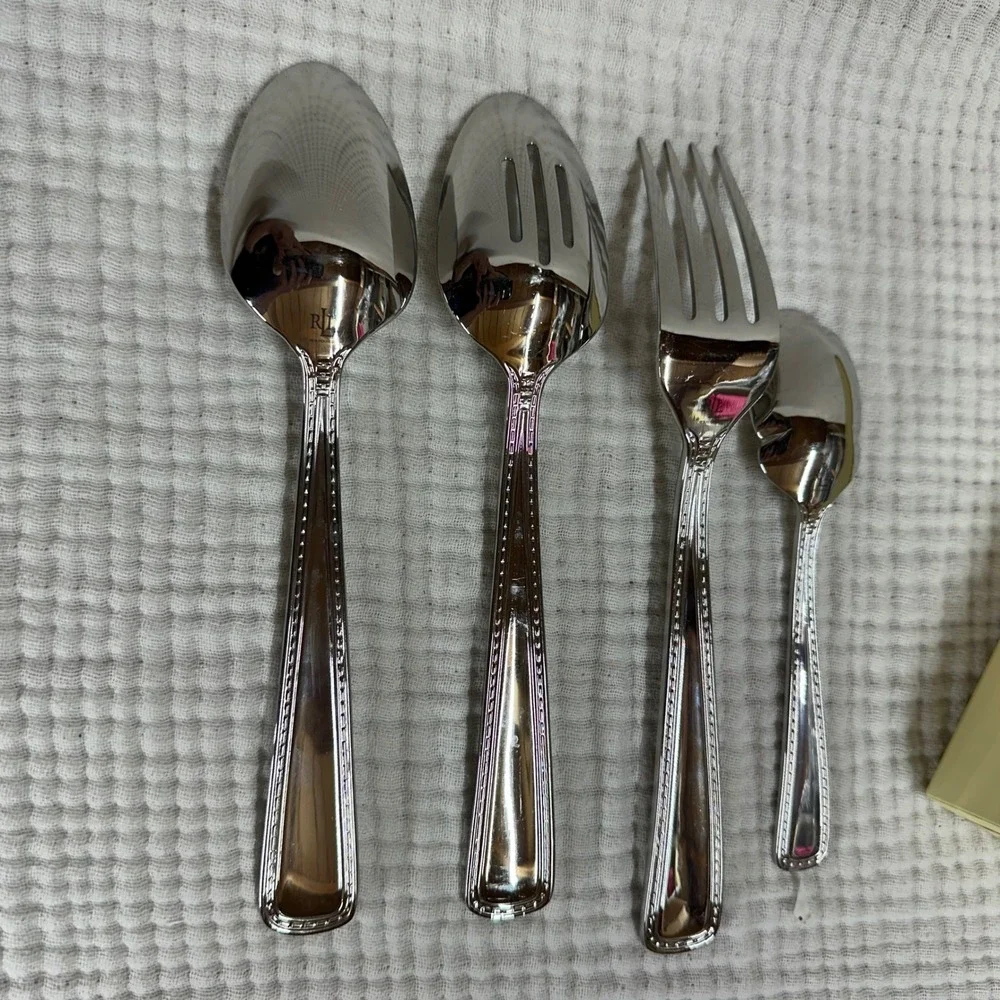 Lauren Ralph Lauren 4 Pc. Hostess Set Sinclair Stainless Steel